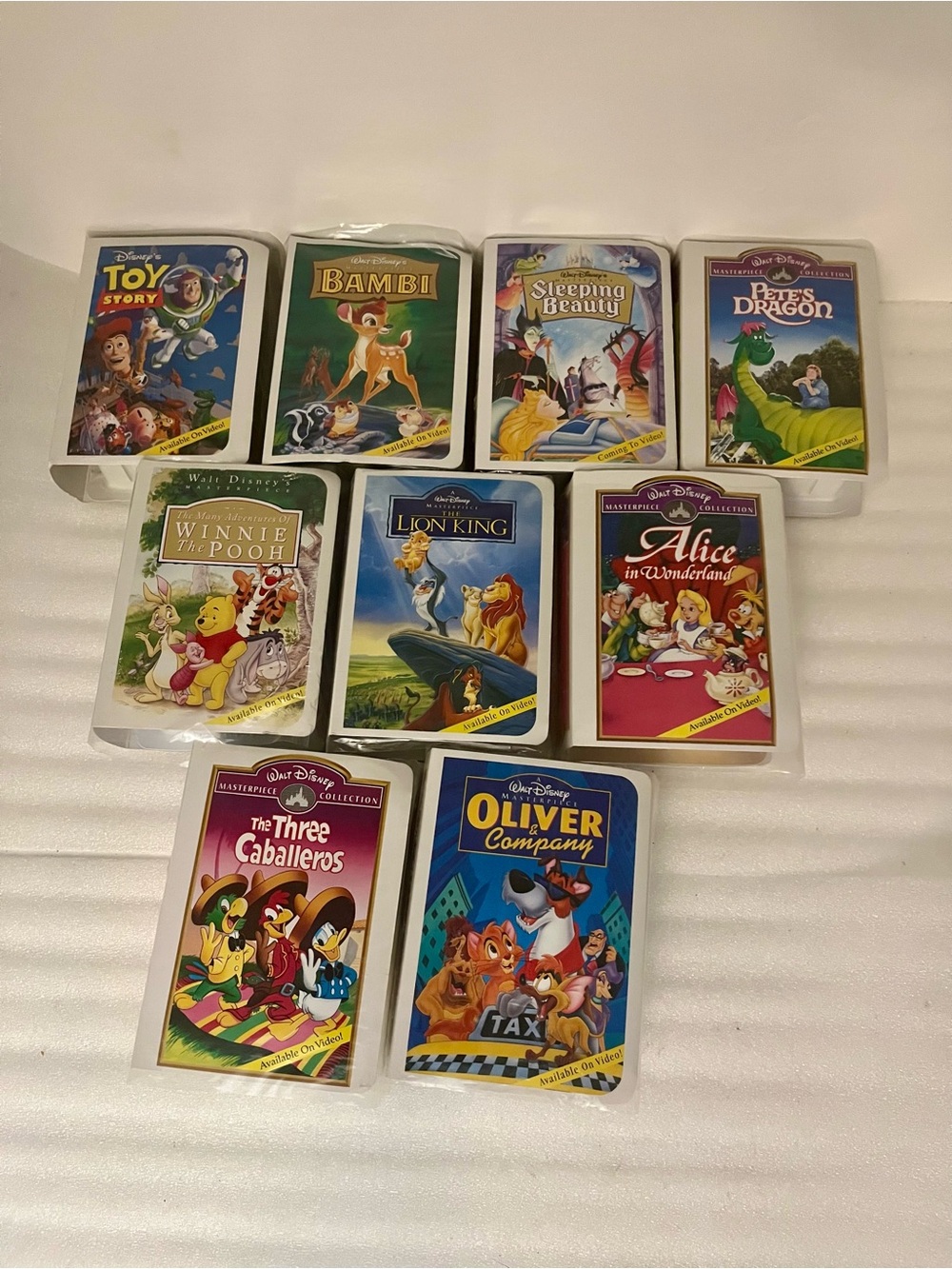 Disney McDonald's Masterpiece Collection Mini Figures Set of 9 1995-1996